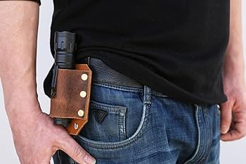 整備済 革製 懐中電灯・特殊警棒ケース ホルダー ホルスター（フラップ付き） 整備済 革製 懐中電灯・特殊警棒ケース ホルダー ホルスター
